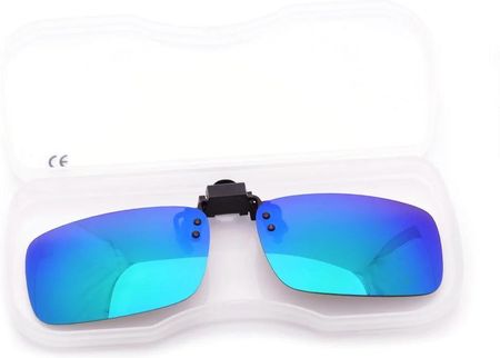 Stylion Nakładki lustrzane zielono-niebieskie polaryzacyjne na okulary korekcyjne NA-156