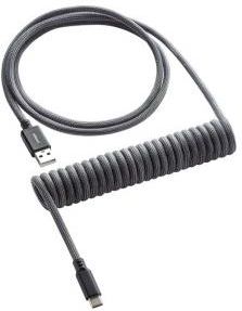 CABLEMOD CLASSIC COILED KEYBOARD CABLE GREY 1.50M - USB-A> USB-C (CMCKCACKKC150KCR) (CMCKCACKKC150KCR)