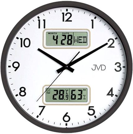 Jvd Zegar Ścienny Z Termometrem Wilgotnościomierz Czujnik Światła Dh239.2 32Cm (Dh2392)