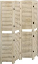 Zdjęcie vidaXL Parawan 4 Panelowy 140X165Cm Lite Drewno Paulownia (338579) - Lębork