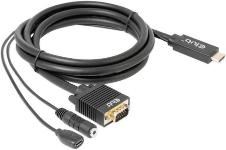 CLUB3D PRZEJŚCIÓWKA HDMI / JACK / USB-MICRO-B / VGA  CAC-1712  2 M  (CAC1712)