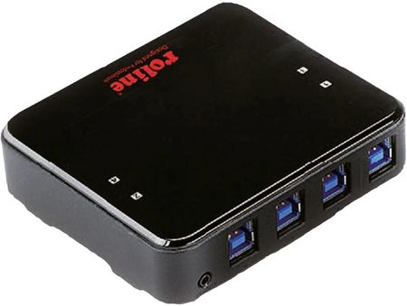 ROLINE  PRZEŁĄCZNIK USB 3.2 GEN 1 (USB 3.0) 14.01.2314 8 PORTÓW CZARNY (14012314)  (14012314)