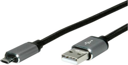 ROLINE  KABEL 11.02.8772 ZŁĄCZE MĘSKIE USB-A, ZŁĄCZE MĘSKIE USB MICRO-B (11028772)  (11028772)