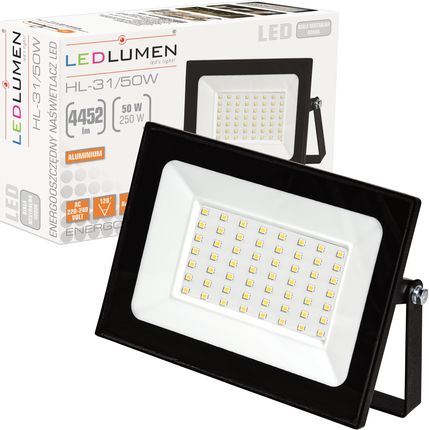 Naświetlacz Halogen Lampa Slim Led 50W=250W 4452Lm