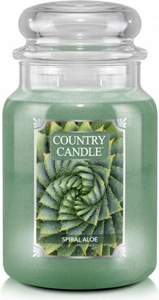 Country Candle Spiral Aloe Duża Świeca Zapachowa 680G 13435