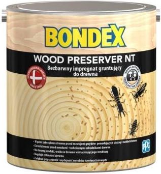 Bondex Bezbarwny impregnat gruntujący do surowego drewna 0,75l