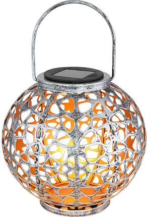 Globo lighting Lampa solarna LED w kolorze srebrnym - wys. 29 x Ø 20 cm