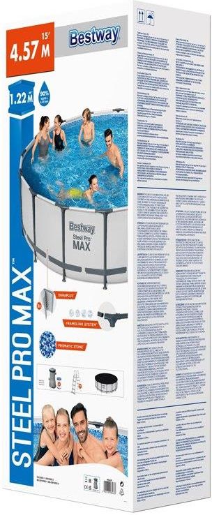Bestway Basen Stelażowy 457X122Cm 56438 - zdjęcie 5 Bestway Basen Stelażowy 457X122Cm 56438