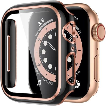Pcplating Apple Watch 4/5/6/7/SE 44/45mm Czarny-Złoty (35602)