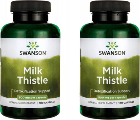 Swanson Health Products Milk Thistle Ostropest Plamisty 2x100 Kaps