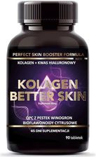 Zdjęcie Intenson Kolagen Better Skin Kwas Hialuronowy + Cynk Witamina C Bioflawonoidy 90tabl. - Jedwabne