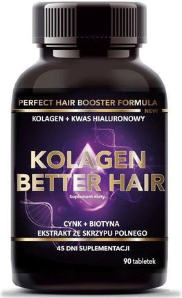 Intenson Kolagen Better Hair Kwas Hialuronowy + Cynk Biotyna Skrzyp Polny 90tabl.