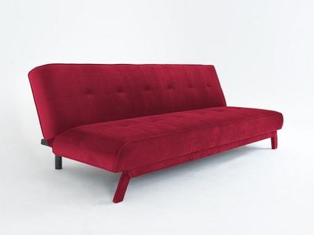 Customform Sofa Rozkładana 3 Os. Modes L 210X90X78 Salon Nowoczesny, Awangardowy, Skandynawski Soczysta Żurawina/Czarny 22531