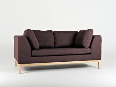 Customform Sofa Rozkładana 2 Os. Ambient Wood 171X98X67 Salon Nowoczesny, Skandynawski Hematyt/Naturalny 22581