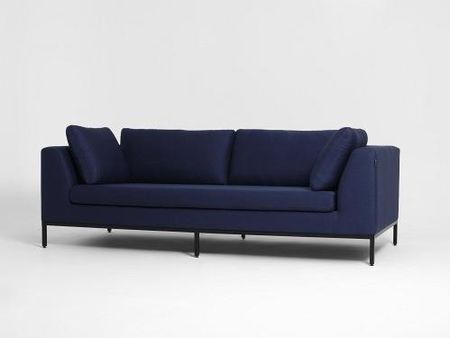 Customform Sofa Rozkładana 3 Os. Ambient 230X98X67 Salon Klasyczny, Nowoczesny, Skandynawski Atramentowy/Czarny 22589