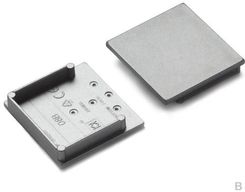 Zdjęcie Zaślepka srebrna do profilu aluminiowego LED VARIO30-08B - kpl. 2szt. - Sosnowiec