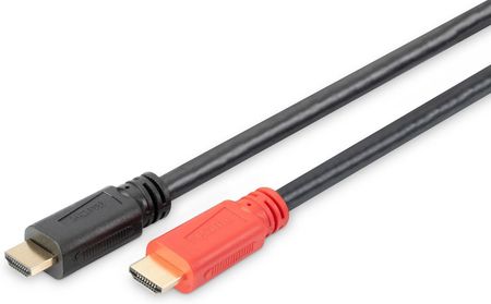 Kabel Digitus Hdmi Highspeed Ze Wzmacniaczem 1080P60Hz Fhd Typ A/A M/M Czarny 10M