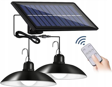 Zestaw 2X Żyrandol Wisząca Lampa Solarna Led Pilot (LD03)