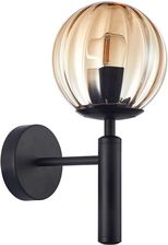 Zdjęcie Italux Kinkiet RAVENA WL-2324-1 BK+AMB (WL23241BK+AMB) - Radłów