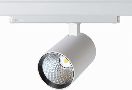 Cleoni ROB 80 LED SLM PremiumWhite High Efficiency, L13, projektor track Adapter-Driver, 25W/3285lm/13D/930, biały sygnałowy (mat struktura) RAL 9003 