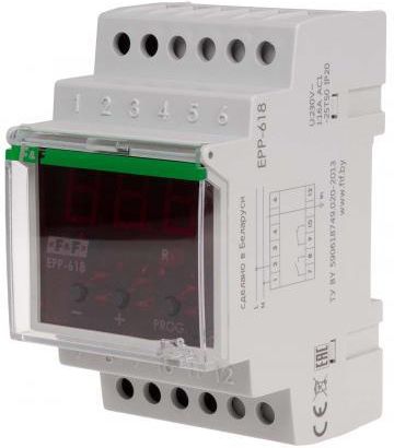 F&F Przekaźnik prądowy w wyś. LED i kanałem przelot. pod przekładniki lub pom. bezpośredni EPP-618 (EPP618)