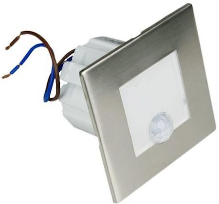 Dpm Oprawa LED schodowa z czujnikiem ruchu, kwadratowa, srebrna (YCB177SPIR)