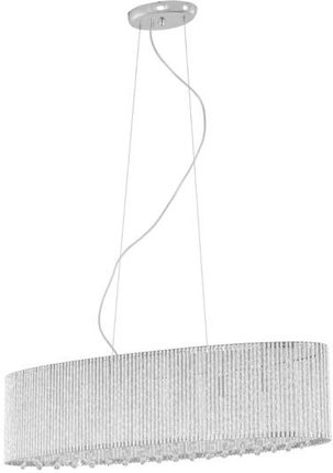 Italux Lampa wisząca Anabella P0207-06E-F4QL, srebrny/transparentny, 6x42W G9 