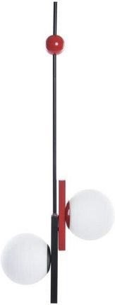 Dkd Home Decor Lampa Sufitowa Czerwony Czarny Biały 40W 220 V (44 x 44 120 cm) (S3031216)