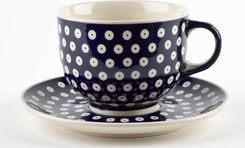 Zdjęcie Bolesławiec Filiżanka 500Ml Ze Spodkiem Kropki 42 (244717) - Maków Podhalański