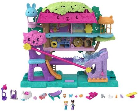 Mattel Polly Pocket Przygody zwierzątek domek na drzewie HHJ06