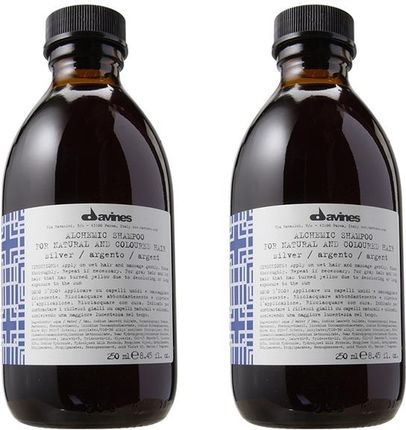 Davines Alchemic Silver Zestaw Do Włosów: Szampon Włosów Blond I Siwych 2X280 ml