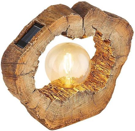 Globo Lighting Lampa Solarna Led W Kolorze Jasnobrązowym Wys. 25,5cm