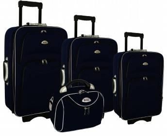Zestaw walizek 3 walizek + Kuferek PELLUCCI RGL 773 Granatowy