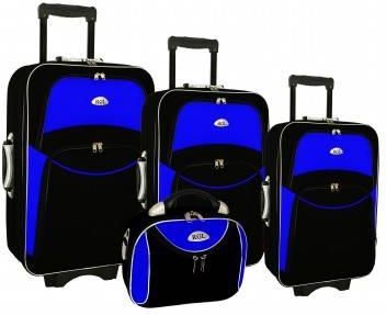 Zestaw walizek 3 walizek + Kuferek PELLUCCI RGL 773 Czarno niebieski