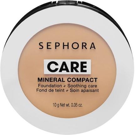 Sephora Collection Care Mineral Compact Podkład + Pielęgnacja Kojąca 36 Ambre Mat 10 g