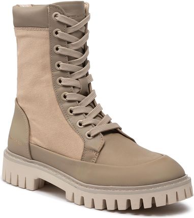 Trapery TOMMY HILFIGER - Th Casual Lace Up Boot FW0FW06549 Beige