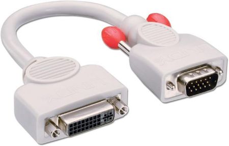 Lindy VGA to DVI Analogue Adapter Cable, 0.2m (41223)