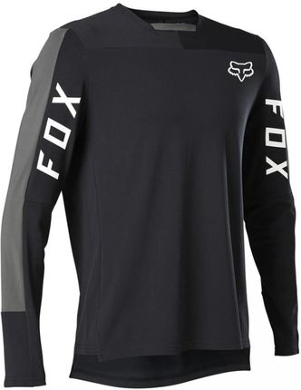Koszulka Rowerowa Z Długim Rękawem FOX Defend PRO Black