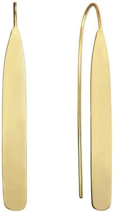 Diament Srebrne kolczyki wiszące pokryte złotem długie patyczki (JMAN0180GE00)