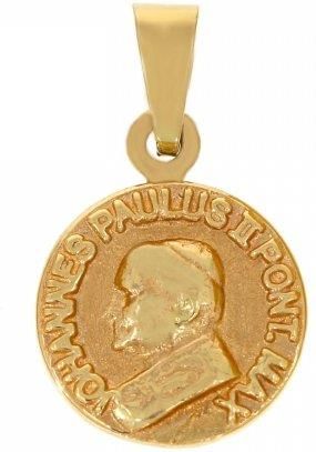 Caspol.Eu Złoty Medalik Z Wizerunkiem Jana Pawła Ii Me.00040 Pr.585