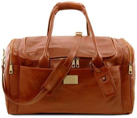 Tuscany Leather Voyager - skórzana torba podróżna z kieszeniami - rozmiar L, kolor miodowy TL142135
