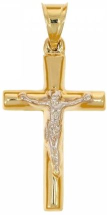 Caspol.Eu Złoty Krzyżyk Z Wizerunkiem Pana Jezusa Kr.00241 Pr.585
