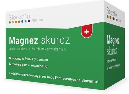 Biocanto Magnez Skurcz 50 tabletek powlekanych 