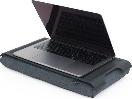 Bosign Taca Mini Laptray czarna plastikowa z antypoślizgową powłoką i szarą poduszką (261367)