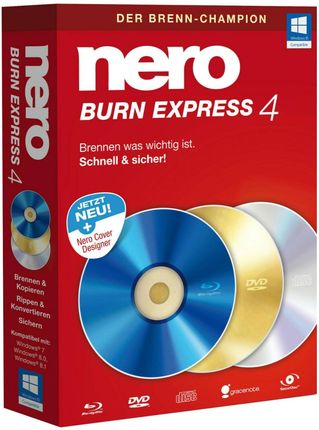 Nero Burn Express 4, 1 Użytkownik, Win (EMEA114500001102)