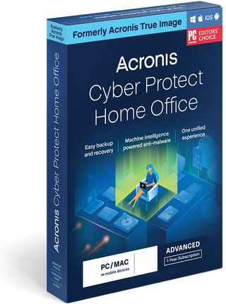 Acronis Cyber Protect Home Office Advanced, 500 GB Cloud Storage 1 Urządzenie (HOAAA1EUS)