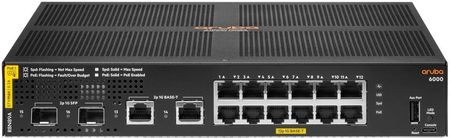 Hpe Hewlett Packard Enterprise Aruba 6000 12G Class4 Poe 2G/2Sfp 139W Zarządzany L3 Gigabit Ethernet (10/100/1000) Obsługa 1U (R8N89A)