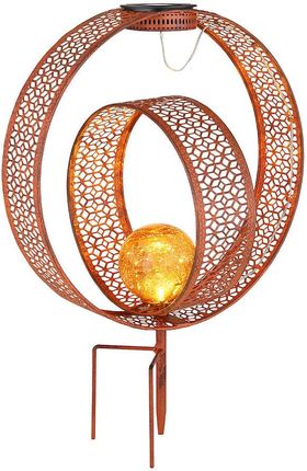 Globo Lighting Lampa Solarna Led W Kolorze Brązowym Wys. 42cm
