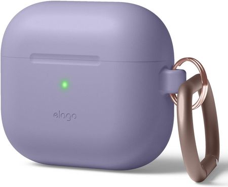 Elago Airpods 3 Silicone Hang Case - Etui Z Karabińczykiem Do Lavender Grey