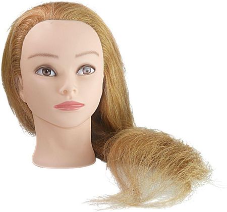 Główka - głowa fryzjerska treningowa MARY 55 cm , blond - naturalna 100%